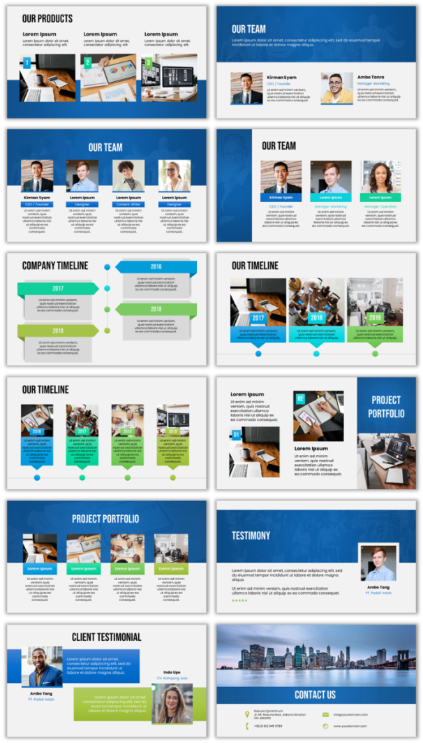 Contoh Slide Presentasi Powerpoint Company Profile Yang Menarik Panrita Slide